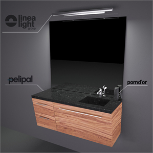 Pelipal Velbano Oblique, LineaLight Solid 3694, Pomd `or Jack